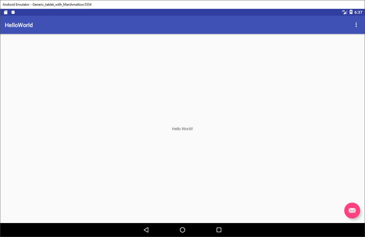 Hello World on AVD