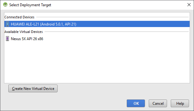 Selecting the Deployment Target