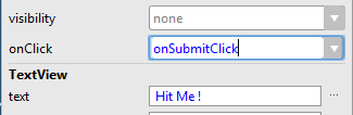 Setting button onClick handler
